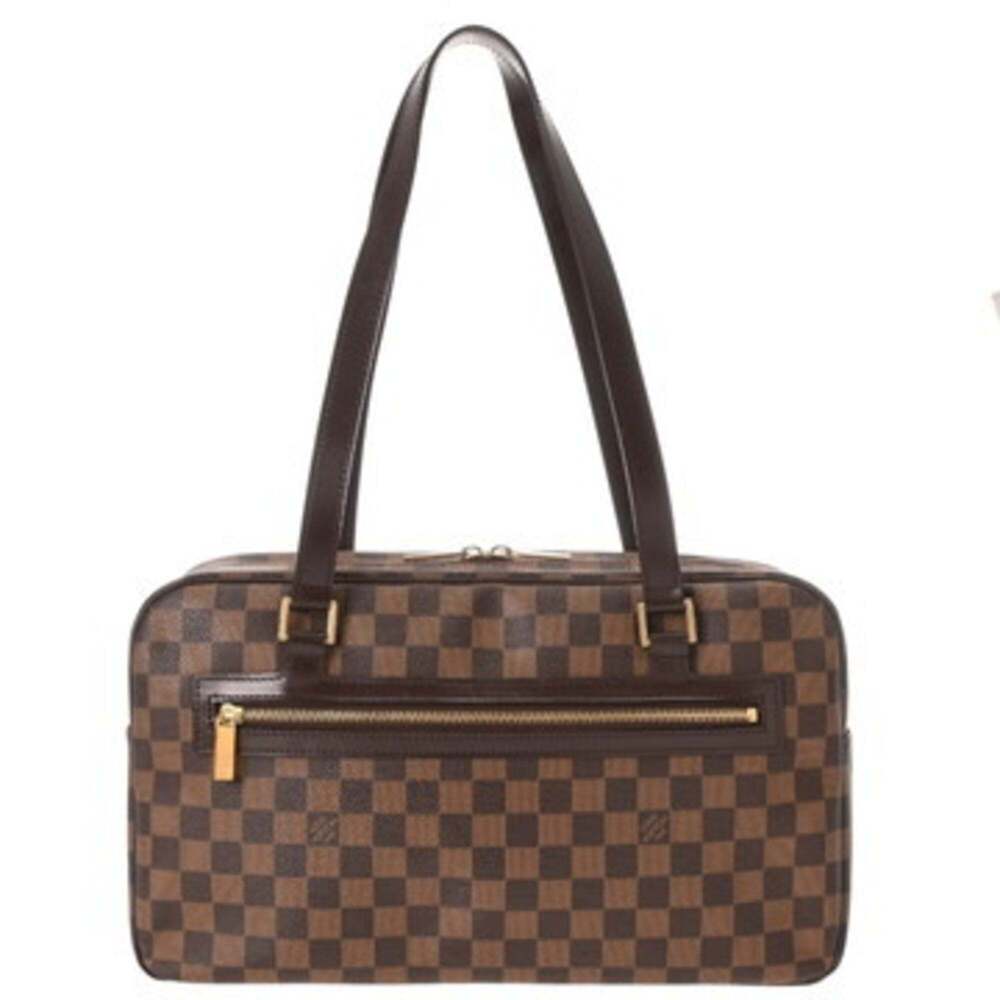 LOUIS VUITTON Authentic Brown Damier Canvas Shoulder Bag